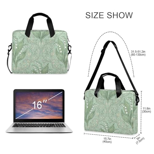 Bolso portátil para laptop 15.6 pulgadas con asa y correa miniatura 5