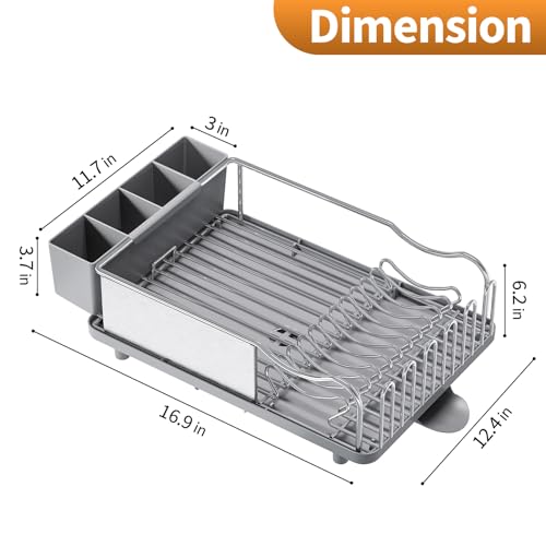 Urackify Dish Rack, 304 Stainless Steel Dish Drying Rack For Kitchen Counter thumb #7