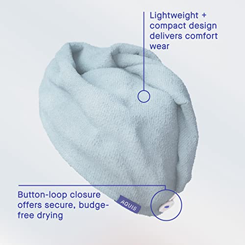 Aquis Hair Wrap Hair-Drying Tool, Water-Wicking, Ultra-Absorbent Recycled Microfiber #TOP5