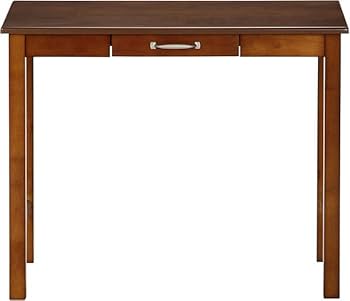 Amazon | デスク 机 幅90×奥行45×高さ72cm ミディアムブラウン