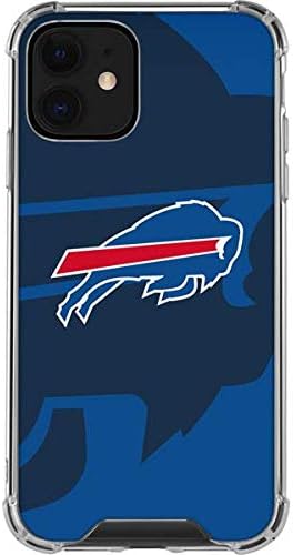 Skinit Clear Phone Case Compatible with iPhone 12 - Officially Licensed NFL Buffalo Bills Double Vision Design