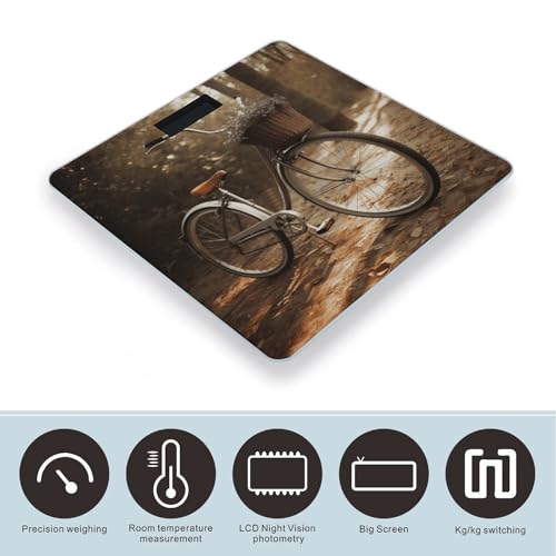Báscula digital de baño con pantalla LCD brillante miniatura 3