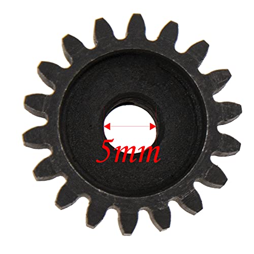 Sharegoo Mod 1 Hardened Steel M1 Pinion Gear Sets 19T 20T 21T 22T Fit 5Mm Rc Motor Shaft Compatible With Arrma Traxxas Axial Hsp Redcat Losi 1/8 1/10 Scale Rc Car Truck Buggy #TOP2
