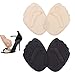 Produktbild Einlegesohlen Vorfuß High Heel Kissen, Vorfusspolster Gel Vorfuß Metatarsal Pad High Heel Kissen Einlage Selbstklebende Einlegesohlen Schmerzlinderung für Frauen (2 Paare - Haut / Schwarz)