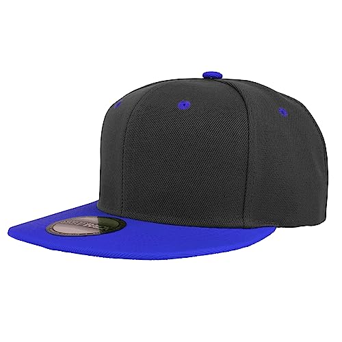 Image of Gelante Plain Blank Flat Brim Adjustable Snapback Baseball Caps LOT 6 Pack