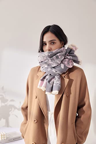 Womens Winter Warm Scarf Cashmere Feel Pashmina Shawl Wrap Soft Long Large Wrinkle Free Fashion Gift4