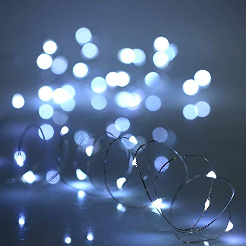 Xinkaite 12 Pcs Led String Lights - Fairy String Lights Battery Operated 7.2Ft/20 Leds Firefly Lights For Costume,Wedding, Bedroom, Halloween, Easter, Christmas Decoration(Cold White) #TOP1