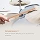 Wanjorlay 2 StüCke Doppel Kopf Trommel Becken Gong Mallet Soft Hammer Sticks SchläGel Rods Filz Hammer 385Mm