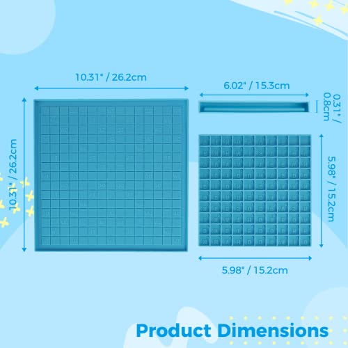Scrabble Board Game Mold Set 3 Pcs, Diy Silicone Puzzle Game Mold, Resin Game Casting Mold, English Spelling Puzzle, Alphabet Letter Word Matching, Gift For Boys, Girls, Kids, Teens, Adults (Blue) #TOP4