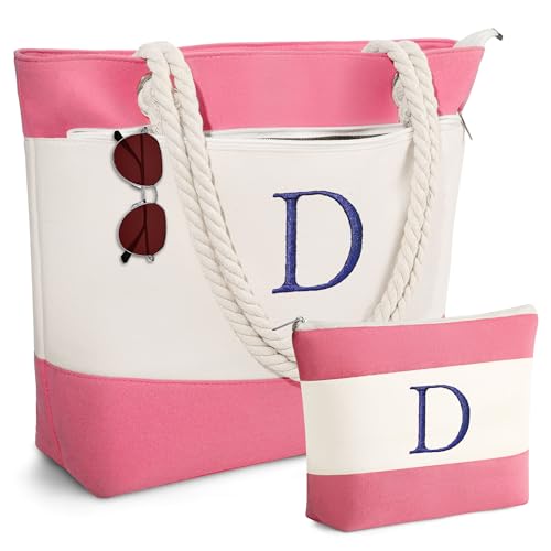 Image of YOOLIFE Beach Bags for Women - Travel Canvas Beach Tote, Pool Waterproof Bag, Travel Essentials, Gifts for Women Birthday