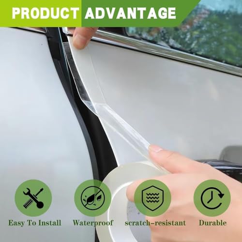 Image of (5Meter X 5cm High Gloss Anti Scratch Transprent Tape - Waterproof Self-Adhesive PPF /Film Paint Protection for Car Bumper, Door, Handle & Mirror - Scratch Cover Sticker Protection & Decoration