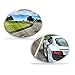 Zone Tech Rearview Blind Sport Mirrors - 2-Pack Premium Quality 2 Inch Stick-On Aluminum Border Thin Car Blind Sport Mirrors