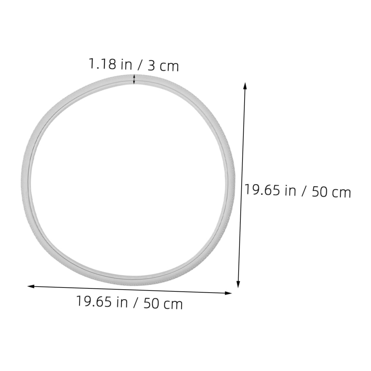 COLLBATH Wheelchair Rear Wheel 22in Polyurethane Solid Tire Protective Cover Included Easy Installation