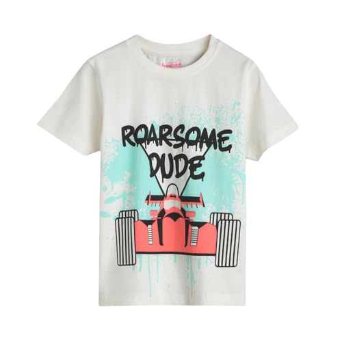 Image of Hopscotch Boys Regular Fit Tees Pack of 3 in Multi Color