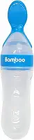 Colher Dosadora de Silicone para Bebê, Mamadeira Dosadora de Papinha e Leite, Alimentação Infantil, Com Tampa Vedada, Fácil de Usar e Higienizar (AZUL)