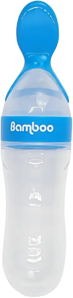 Colher Mamadeira Dosadora Com Tampa Vedada Fácil de Usar e Higienizar(AZUL)