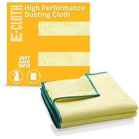 E-Cloth High Performance Dusting Cloth - Microfiber Dusters for Cleaning, Supplies for Housekeeping - Washable Cloths for Cleaning - Reusable Microfiber Cleaning Cloths - 2 Pack Cover
