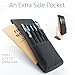 Pen Holder, Pencil Holder, Pen Sleeve Case for Hard Cover Journals, Notebooks, Books, Binders, Hold Multi Pens Pencils Rulers Durable Fabrics, Detachable, Elastic Band. Black.