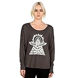 Volcom Juniors' Quit Creepin' Long-Sleeve Graphic T-Shirt