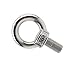 Sutemribor M4 Thread Machinery Shoulder Lifting Ring Eye Bolt, 304 Stainless Steel Screw Bolt with Male Thread (10PCS)