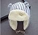 XMYNB Skimütze Kinder-Winter-Hut Und Schal Handschuhe Set Baby-Warmer Pluschhut 3-Teilig Junge Mädchen Netten Karikatur-Kappen Schal,Grau
