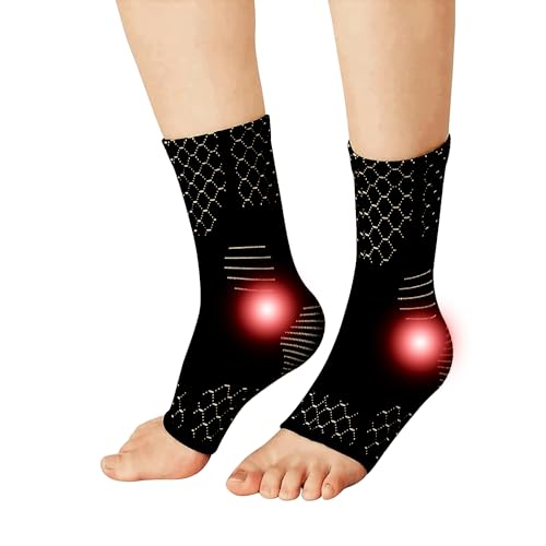 SNICPIK 2 unidades - Tobillera para esguince de tobillo - Tobillera estabilizadora - Tobillera deportiva - Tobillera fascitis plantar - Tobillera compresión - Tobillera para hombre y mujer. (L)