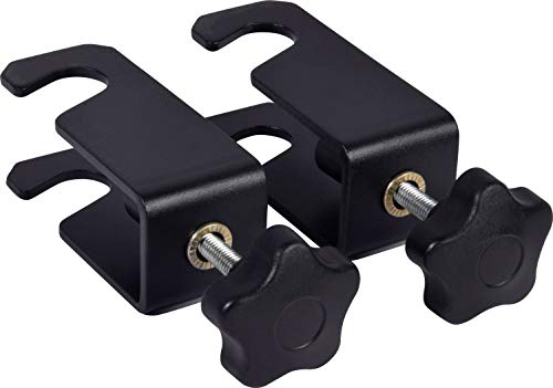 dobar® 62201 Walky Guard Plus Trenngitter Universal - Kofferraum Hundegitter - Auto Transportschutzgitter für die Kopfstütze - Gepäckgitter für Hunde Edelstahl - 29-45 x 85-152 cm - Schwarz