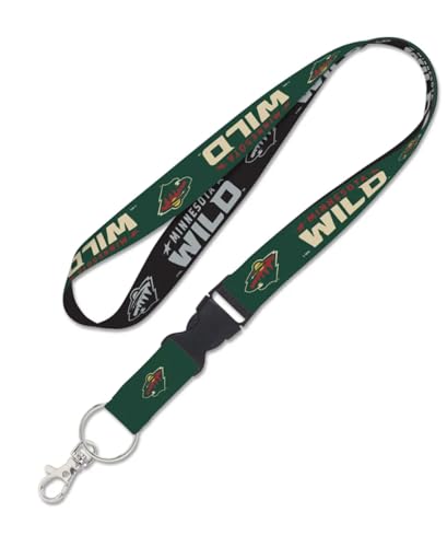 Lanyard NHL Minnesota Wild pour clés et badge de bureau au quotidien
