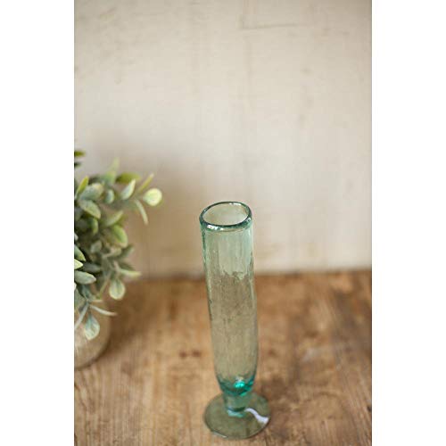 KALALOU Tall Recycled Champagne Flute, One Size, Green (Set of 6)