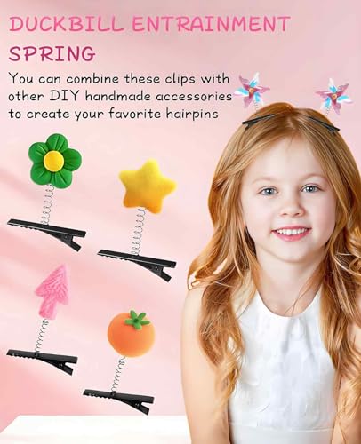 100 piezas pinzas para cabello metálicas tipo pato miniatura 4