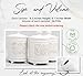 25DOL 35 Ounce Elegant Ceramic Kitchen Canisters Set of 3 - Beautifully Engraved Coffee Tea Sugar Storage Containers Airtight with Feet for Added Style and Stability - Ceramic Jar with Airtight Lid