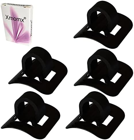 Xmomx 5 Sets (5 PCs Base + 5 PCs Clip) MTB Bike Cable Guide Brake Cable Shift Cable Derailleur Cable Base Guide Clip Fitting Line Tube Housing Durable Alloy