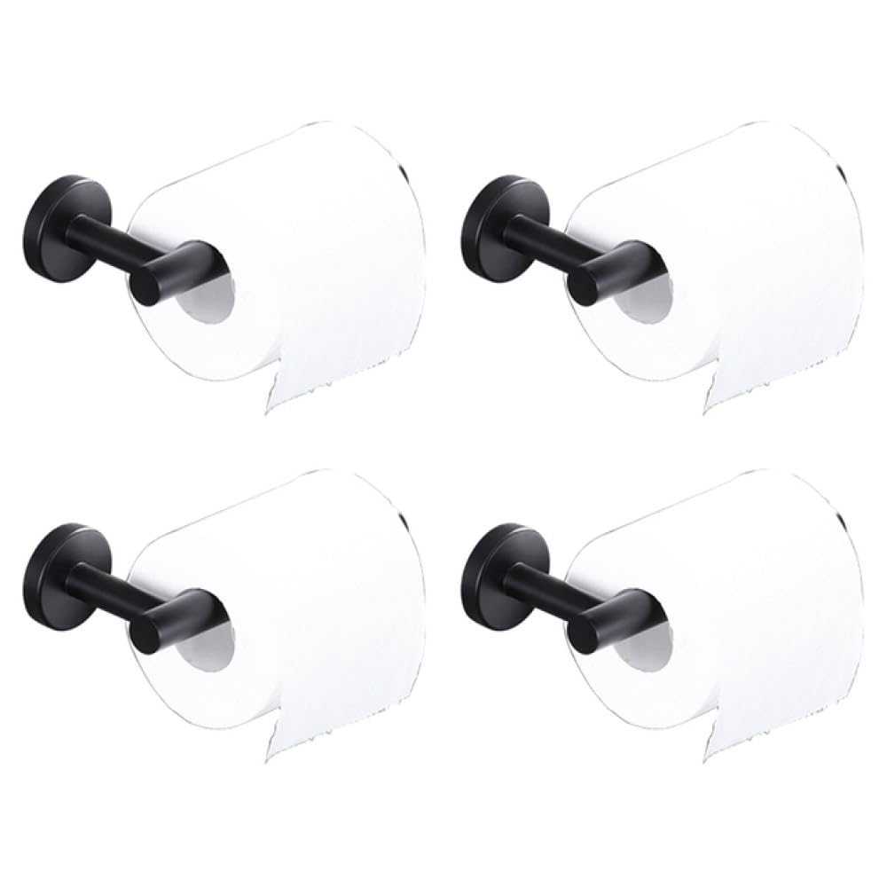 Juego de accesorios de baño negro con toallero de acero inoxidable y soporte de papel