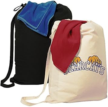 Large Cotton Laundry Bags - 6 Pack