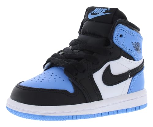 Nike Toddler Air Jordan 1 Retro High OG UNC Toe 2023 TD University Blue FD1413 400 - Size 5c