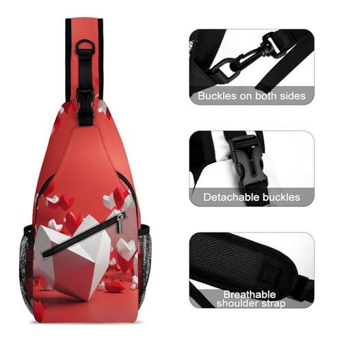 Mochila deportiva tipo sling para senderismo y uso casual miniatura 3