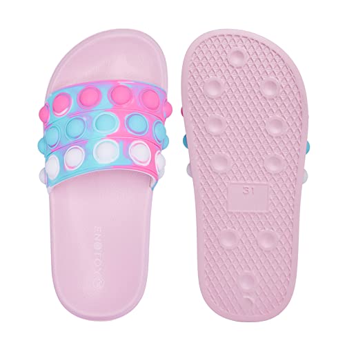 Engtoy Kid Boys Girls Slides Sandals For Kid Unisex Child Slippers Lightweight Non-Slip Open Toe Comfy Shower Beach Funny Slide Sandals #TOP4