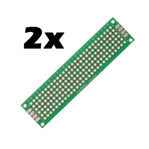 2x Basetta Millefori 2x8 8x2 cm 20x80 80x20 mm