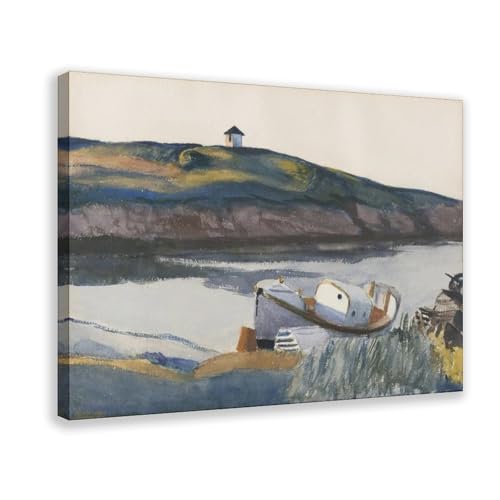 Toile Edward Hopper Coast Guard Cove pour une décoration murale de salon marin