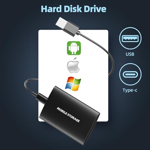Sperric Hard Disk Esterno 2T Ultrasottile Portatile Usb Storage Per Desktop, Laptop, Macbook - 4