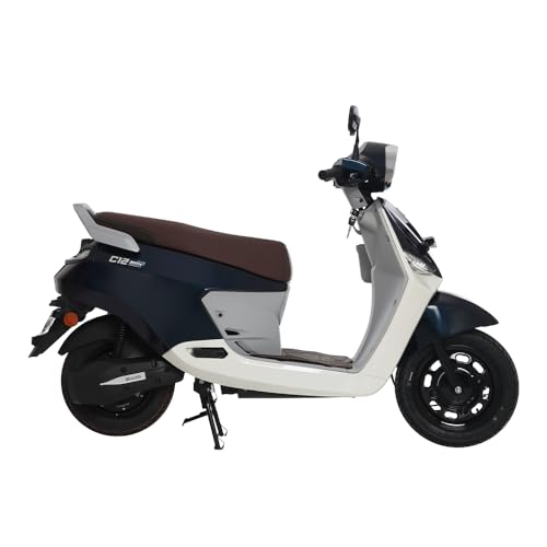 Image of C12i Max 3.0 Electric Scooter | 123 km Range | Charging Time 6-6.30 hrs | Removable Lithium-ion Battery with 5 Years / 75,000 km Warranty | Colour: Mystry Blue (Ex-Showroom)