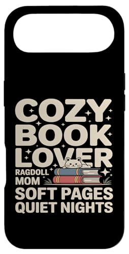 Cozy Book Lover Ragdoll Mom �\�t�g�y�[�W �Â��Ȗ� �X�}�z�P�[�X iPhone Air �p