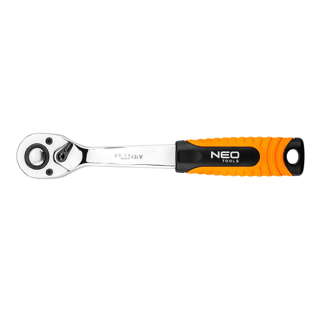 NEO Ratsche 1/4 Zoll | 145 Mm Länge | CrV-Stahl Mit 72-Zahn-Mechanismus
