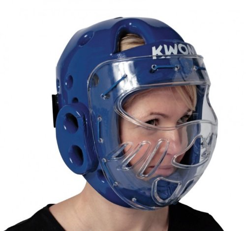 KWON Kopfschutz "Ksl", Mit Visier, Versch. Farben Kwon Blau L