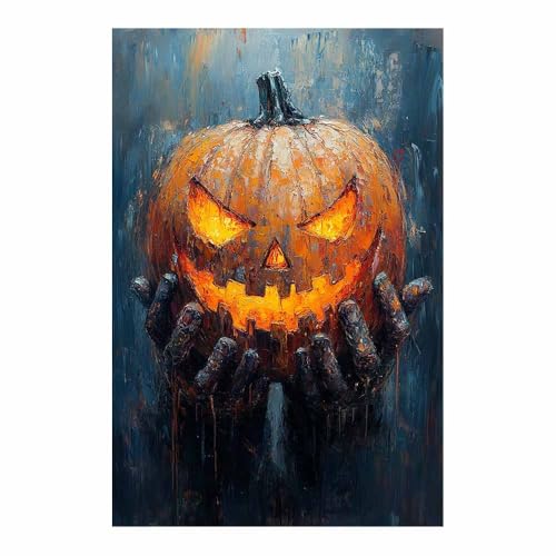 Toile fond photographie d'Halloween fond orange décor citrouille 70x100cm