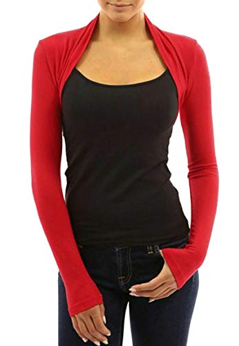 krautwear Damen Bolero Langarm Viskose Stola Bolerojacke Hochzeit...