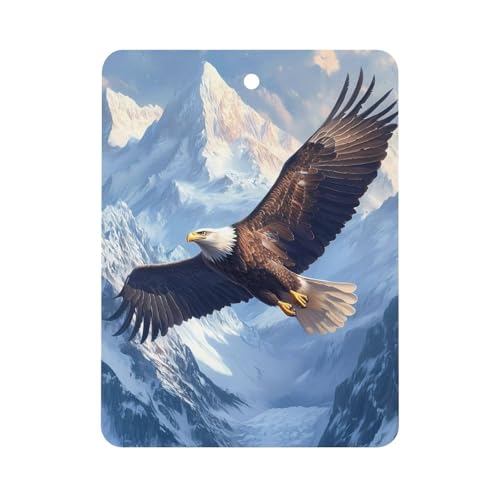 Flying E-agle Car Air Freshener Hanging Aromatherapy Tablets for Car Accessories Square