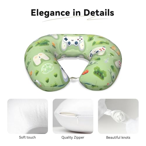Almohada de viaje espuma viscoelástica tamaño 30x25 cm miniatura 3