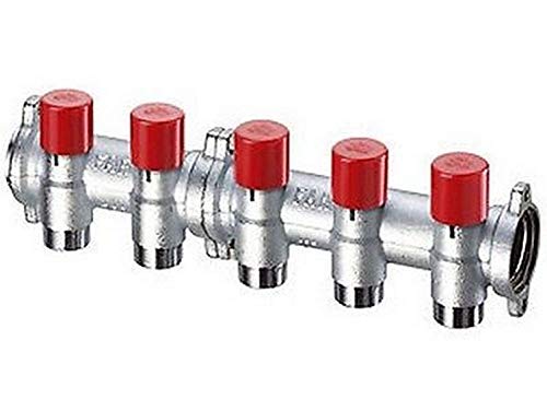 3918 13404 Colector de 4 vías Cerraduras bridadas de 1"Conexión de 3/4" EUROKONUS FAR