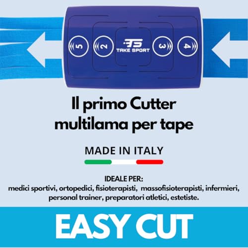 TAKE SPORT, Cutter, Patented Cutter Made in Italy for Precise Cutting of Kinesio Tape Kinesiology Tape, Sports Tape. Pocket - Image 2